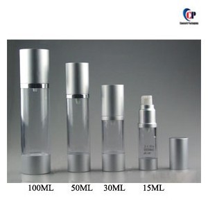 Aluminium airless plastic bottle 15ml,30ml,50ml, 100ml