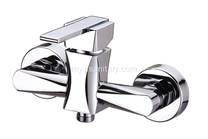 Angular Wall-Mounted Brass Faucet