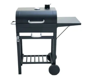 Backyard Smoker Barbeque Grill Charcoal Bbq Grill Trolley Barbecue Grill With Side Table