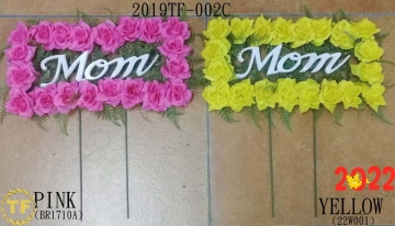 20"Artifical rose Mom Pillow Cemetery