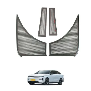 OEM Automotive Stainless Steel Chrome Exterior Accessories for 2023 Geely Galaxy L6 Front Hood Dust Speaker Cover