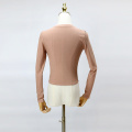 V-neck knitted long sleeves