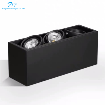 360 Degree Gyro Square Surface Mounted COB LED Adjustable Dimmable Down Light