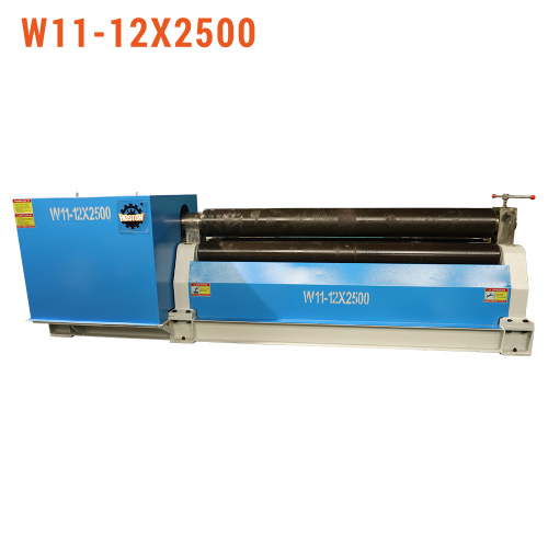 W11-12x2500 Máquina de flexión de placa mecánica de tres rodillos