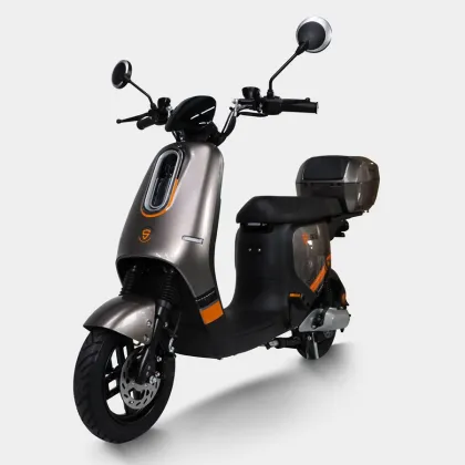 48V 24Ah Electric Moped Scooter with Big Wheels and 1000W Hub Kit