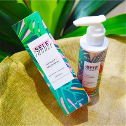 bronze tanning body lotion Instant self tanning cream