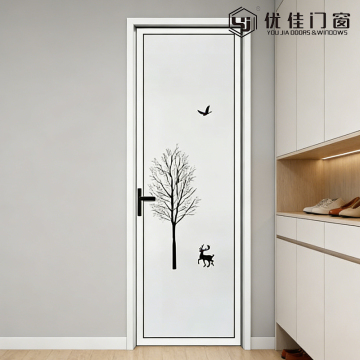 Nature Pattern Glass Door System Window