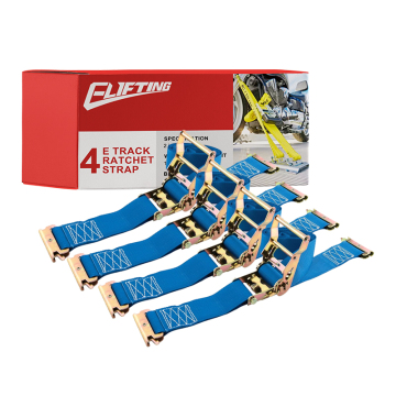 2-inch EasyLifting Ratchet Straps Set - 6,000 lbs Capacity with E-Track Tie-Down