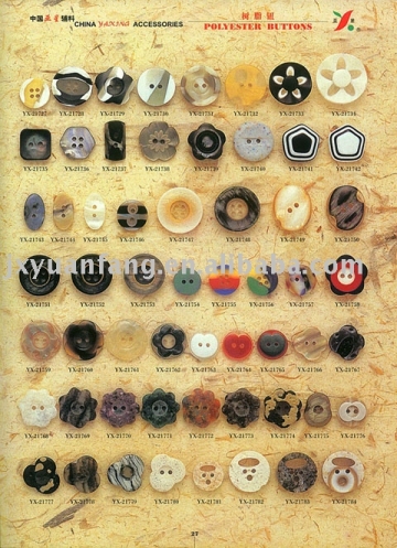 Fashion Resin Buttons or  Fashion Polyester buttons