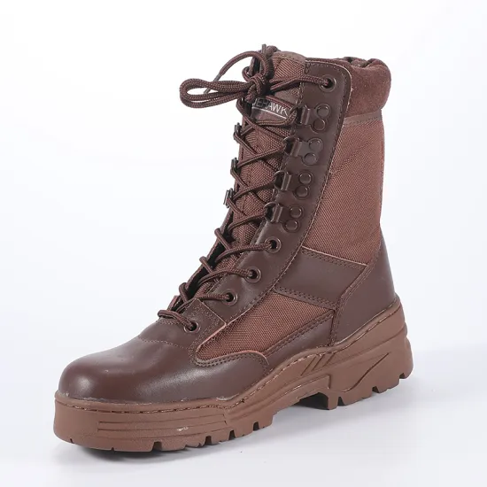 Tactical Safety Rubber Leather Desert Boots