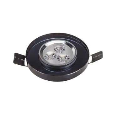Round Crystal LED Downlight black color
