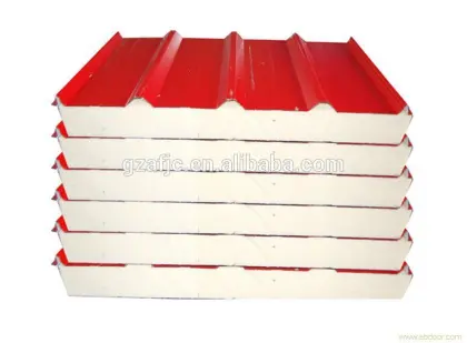 Sandwich panel. Polystyrene (EPS) sandwich panel, Polyurethane sandwich panels,
