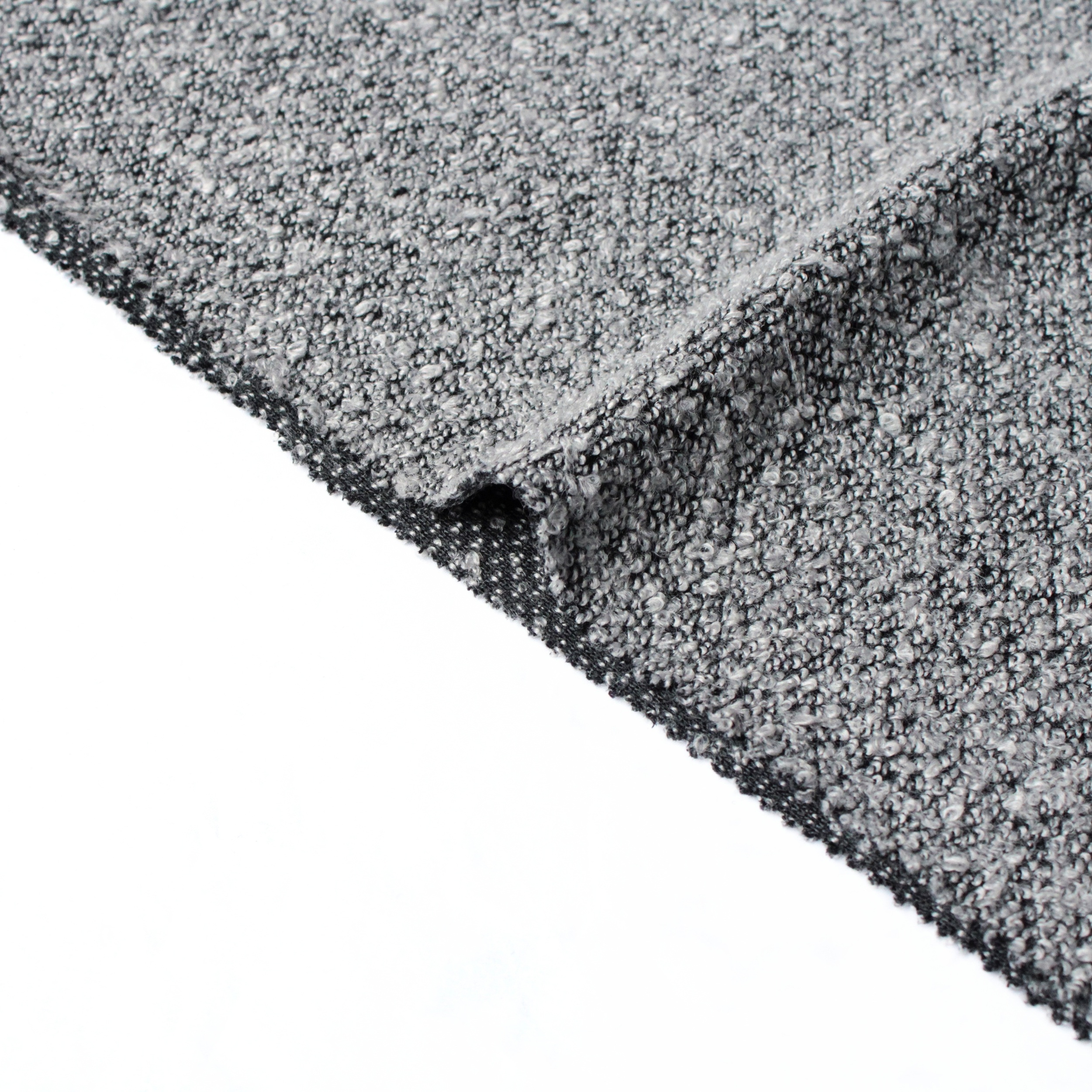 အနက်ရောင်မီးခိုးရောင် polyester acrylic ရောစပ်ထည်ထည်