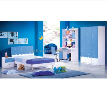 Colorful Boys Cartoon Bedroom Furniture Set - High Gloss Finish