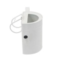 白い楕円形の亜鉛めっき散水缶