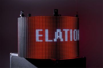 P25 Rotating / Scrolling Waterproof Cylinder Flexible Led Screen For Stadium