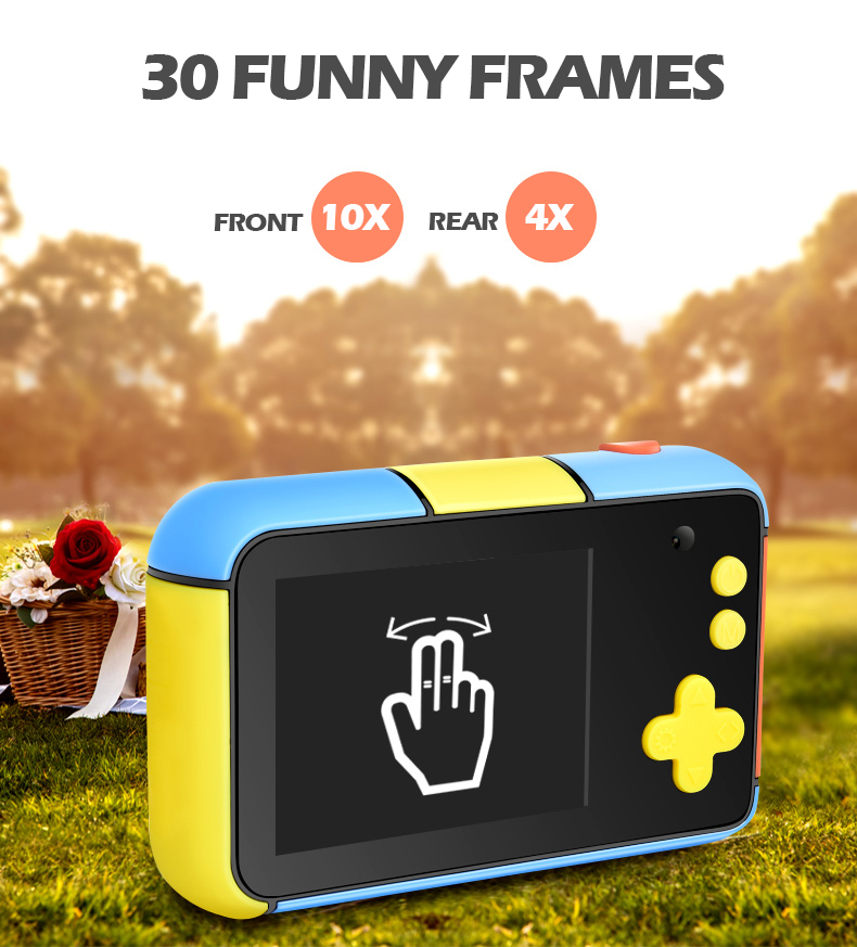 Children Mini Camera 2.4 Inch Ful HD Screen Dual Lens Digital Camera Toy Holiday Photo Video Christmas Gift Camera Toy