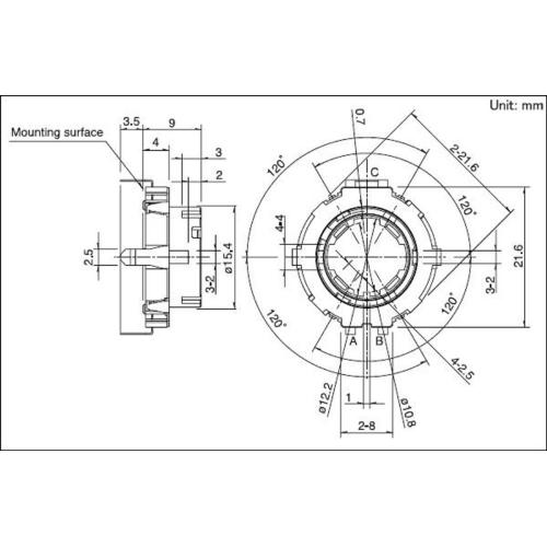 Hollow Shaft Device with 30 Positions