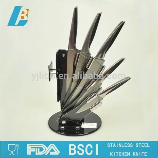 stainless steel casting handle knife set