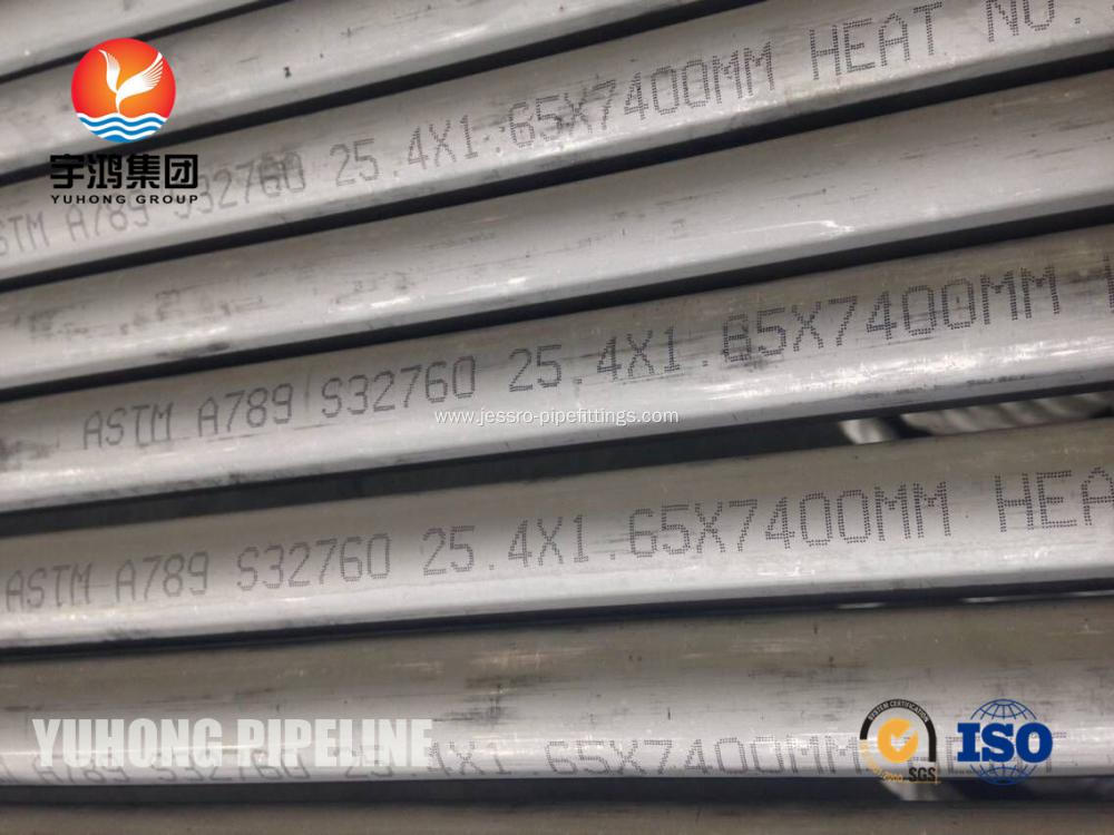 Super Duplex Steel Seamless Tube ASTM A789 S32760 For Heat Exchanger