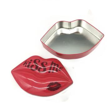 Custom Tinplate Lip-Shaped Iron Box