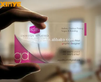 Transparent plastic cards membership cards with rfid chips