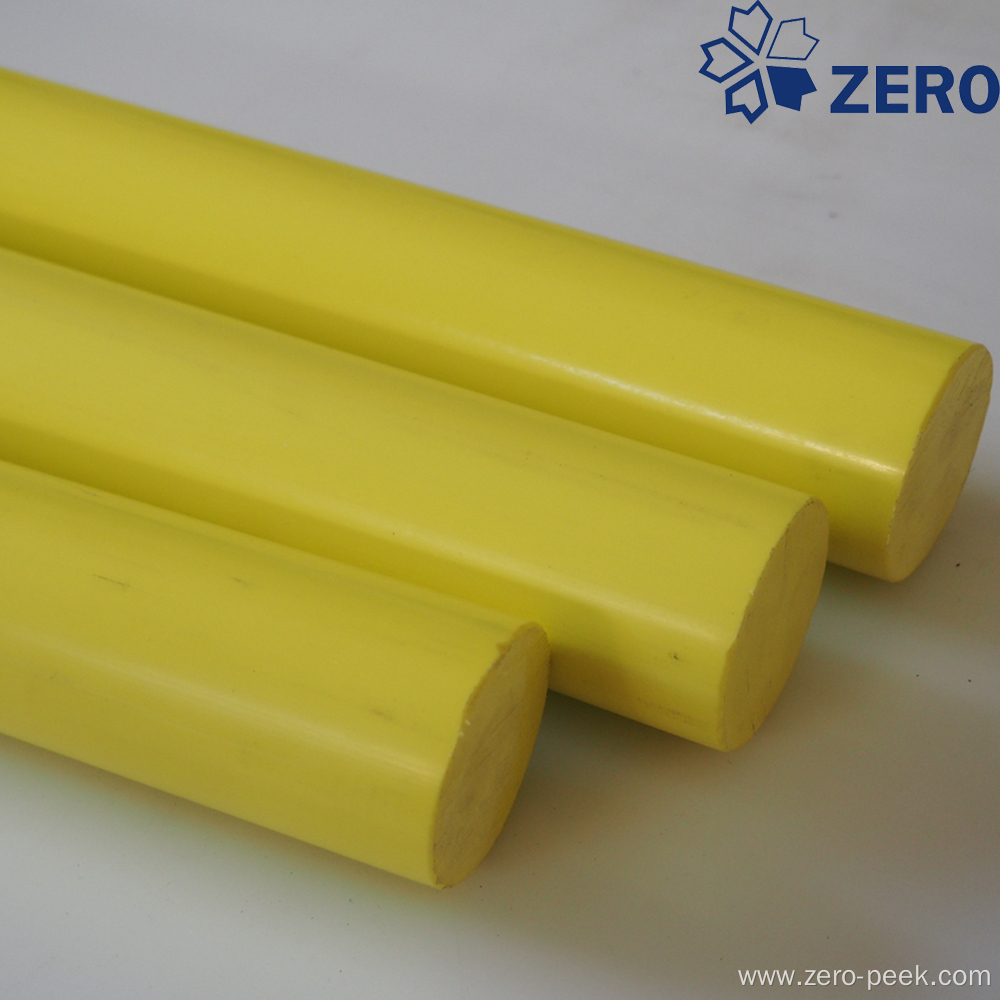 Yellow color delrin rod