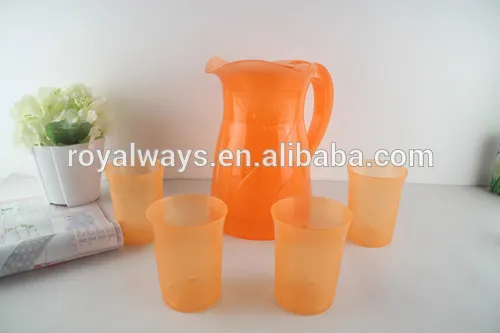 Eco-friendly colorful plastic water pitcher/jug with high quality