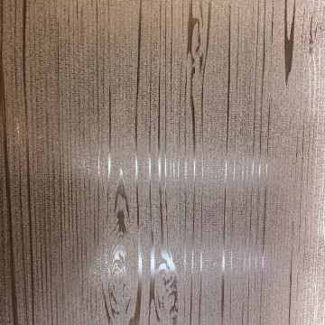 Feuilles d'aluminium imprimées à texture de bois foncé