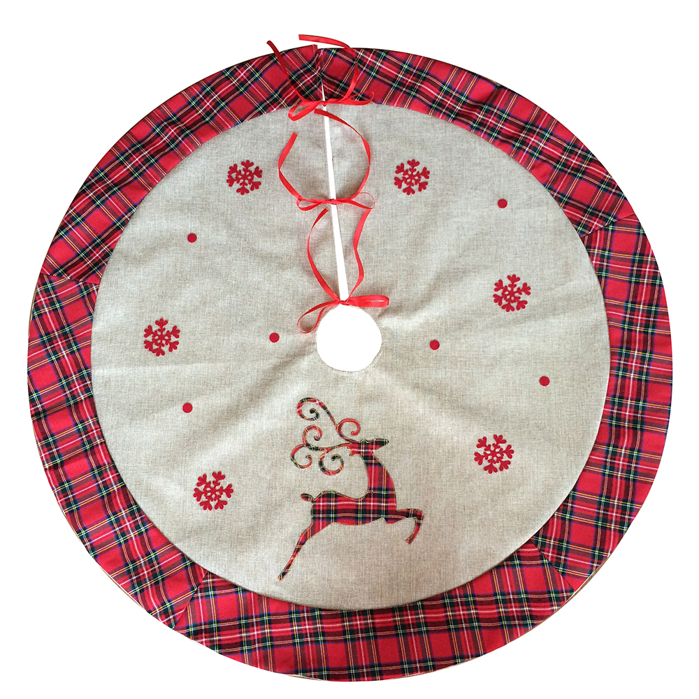 Burlap Reindeer Tree Skirt