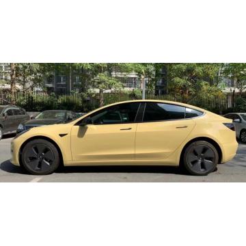 PET High Gloss Sunbathe Yellow Car Vinyl