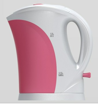 min immersed plastic electric kettle with 1.0L