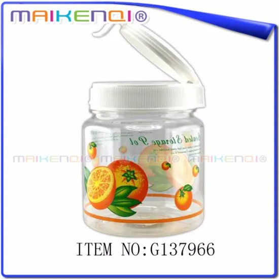 Eco-friendly BPA Free Food Safe Clear Plastic Canister