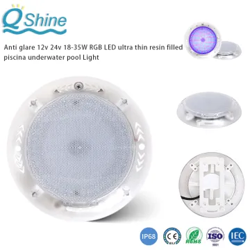 RGB LED ultra thin resin filled piscina Pool Light