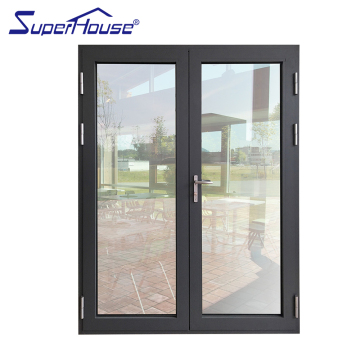 TEMPA Aluminium Alloy Profile Double Sash Sound Proof Double Glass Casement Door