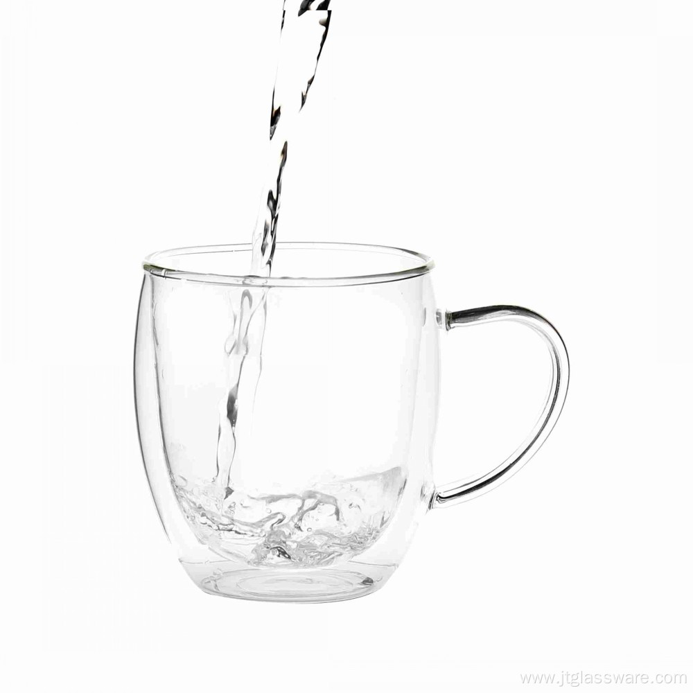 Drinking Glass Cup Mug With Handle