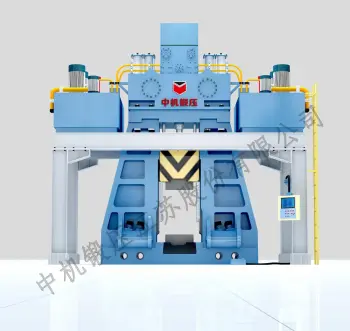 Fully hydraulic die forging hammer
