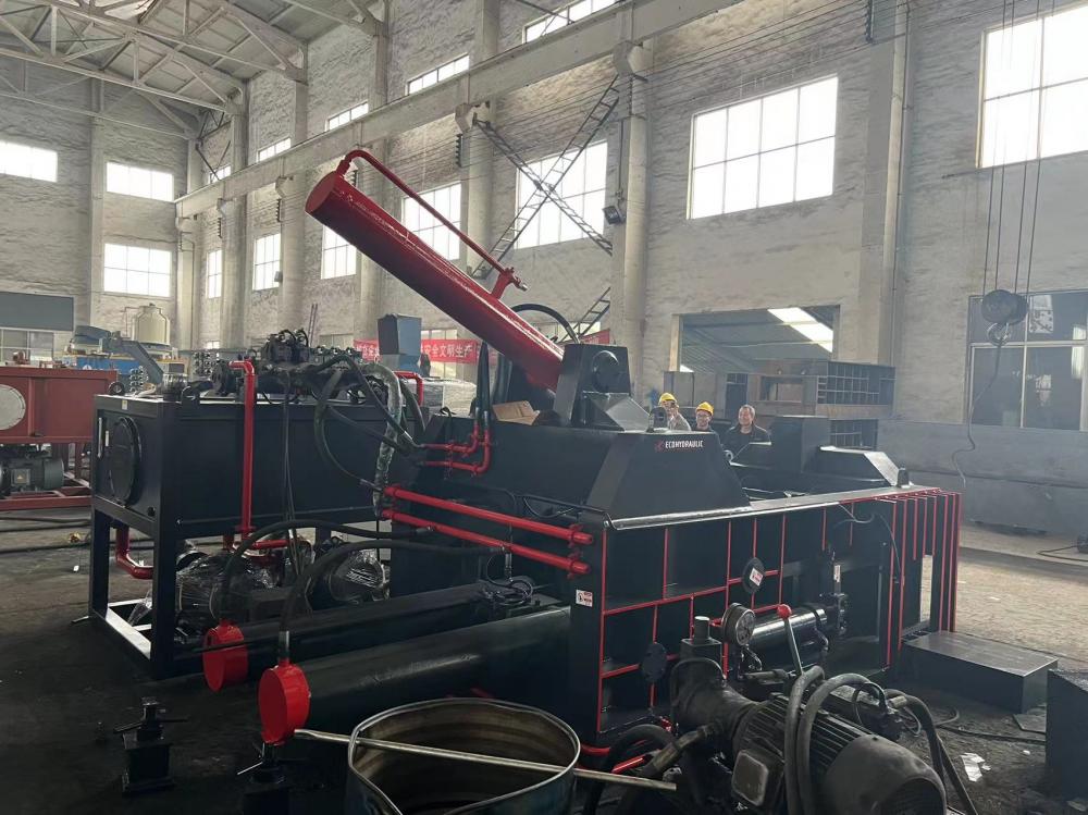 Mild Steel Sheets Triple Action Scrap Baling Machine