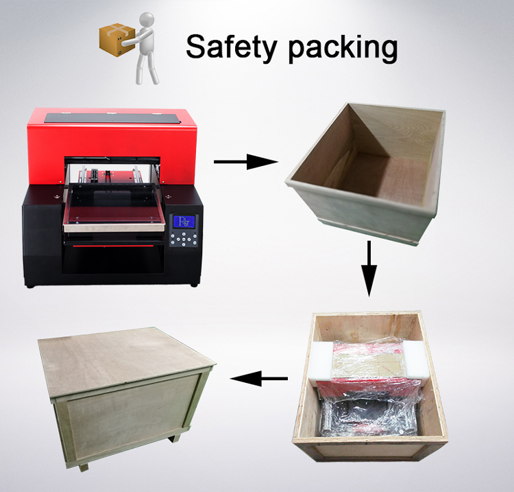 UV Led Flatbed Bag Printer