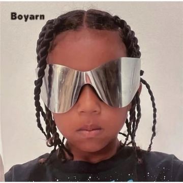 Boyarn Oversized Punk One Piece Sun Glasses