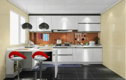 Light gray home decoration quartz stone countertop