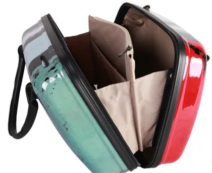 HX-HZX005 tree pattern dumpling type 15 inches ABS+PC portable makeup bags with shoulder tape