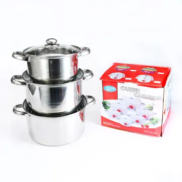 Factory Wholesales Best Price Cruet Kitchen Pots Stainless Steel Cooking Pots Stock Casseroles