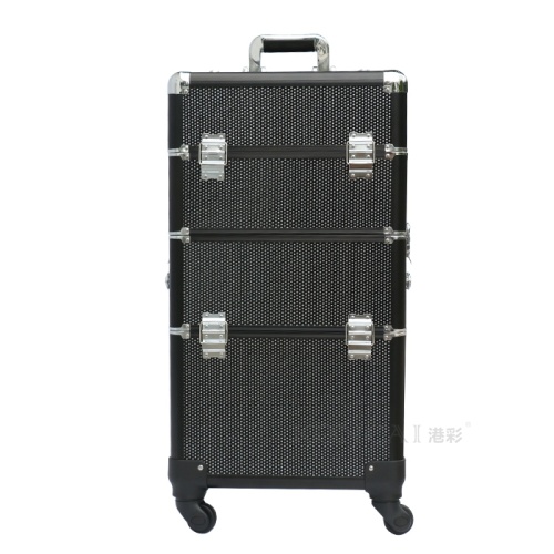 2 in 1 quality rolling makeup case