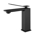 Original Single Handle Matte Black Sanitary Ware Bathroom Sinks Waterfall Wash Basin Faucet