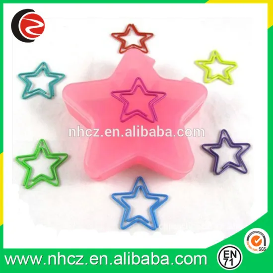 Star Shaped Paper Clips in Star Box