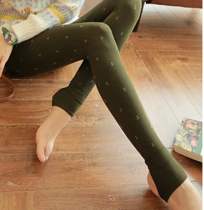 Korean Style Bubble Velvet Fishhook Pattern Winter Warm Pantyhose 164