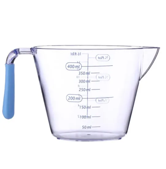 400ML Capacity Plastic Scale Baking Tools: Milk Tea Shop Milk Water Cup Set with Measuring Cups and Jug