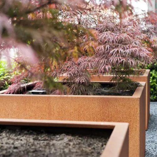 Corten Steel Flower Planter Rust Color Corten steel flower planter Manufactory