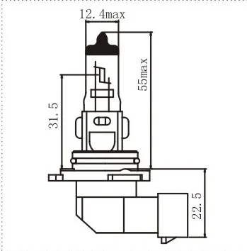 DOT 9006 Hb4 Schott Glass Auto Light Bulbs